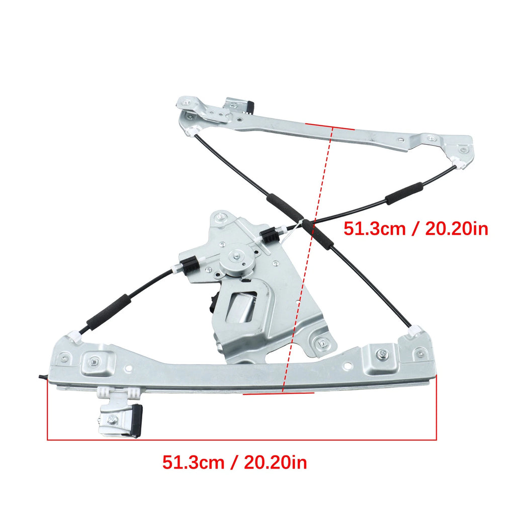 Front Window Regulator w/ Motor for Chevrolet Equinox GMC Terrain (2012–2017) 751-636