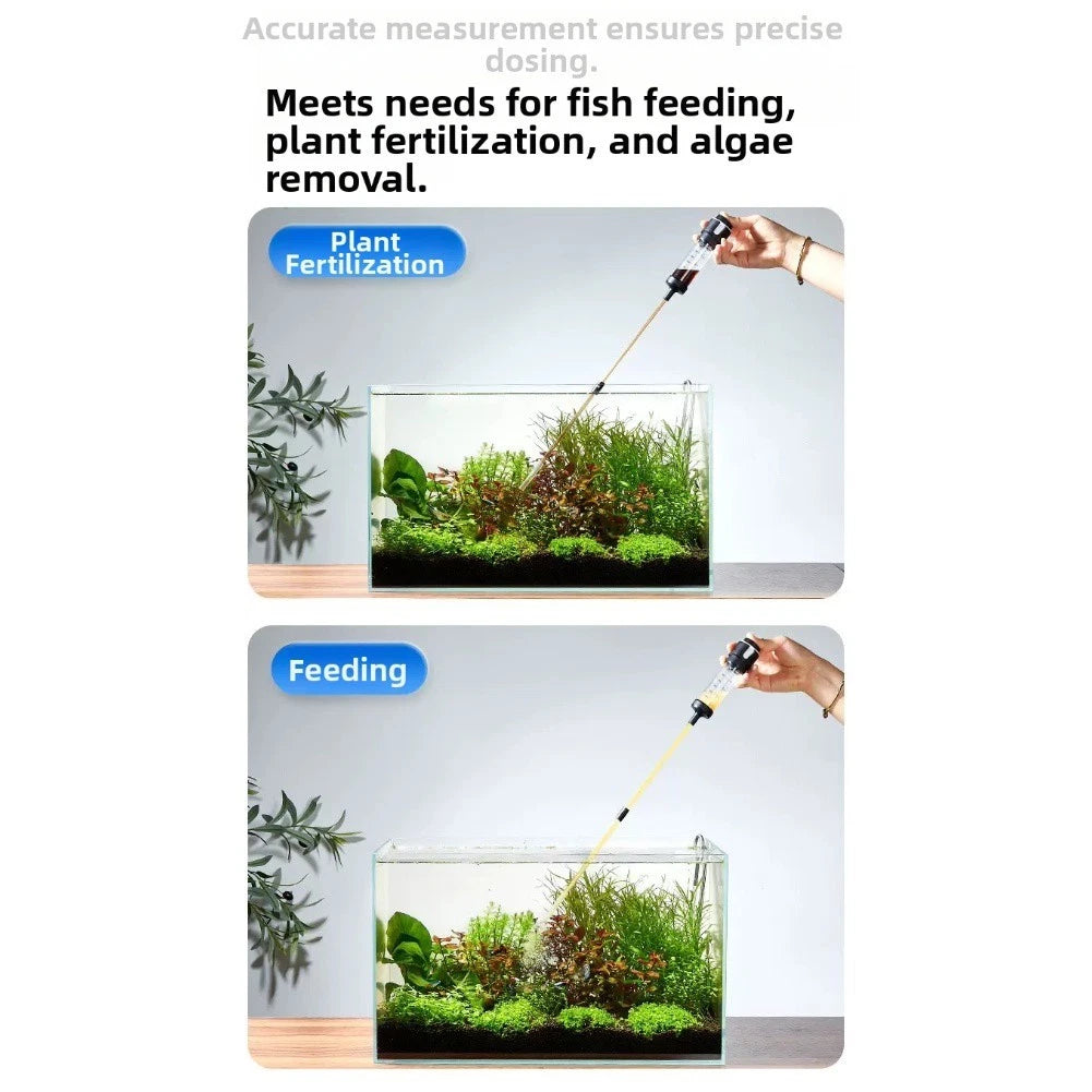 Manual Fish Tank Gravel Cleaner Pump for Aquarium Water Exchange