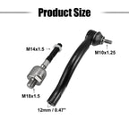 Front Inner Outer Tie Rod End Link Kit EV80210 for Honda Accord, Acura TSX (2003–2012)