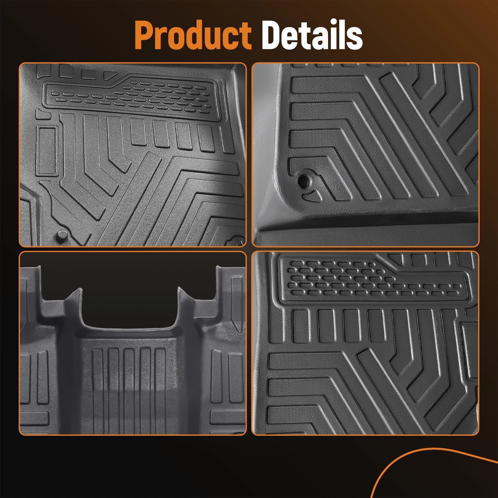 3D Molded TPE Rubber Floor Mat Liner for Toyota Camry (2007–2011)