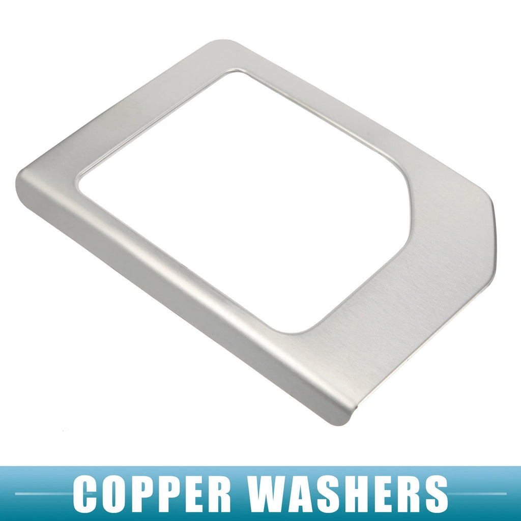 Gear Shift Frame Trim Sticker Panel Cover for Toyota Tundra (2014–2021) Silver Tone