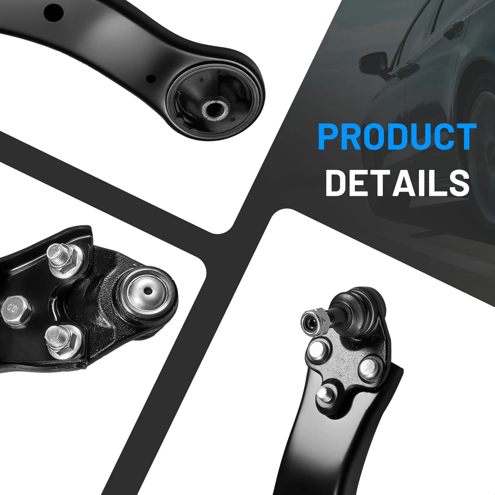 Front Lower Control Arms with Ball Joints Pair for Toyota Corolla (2014–2019)