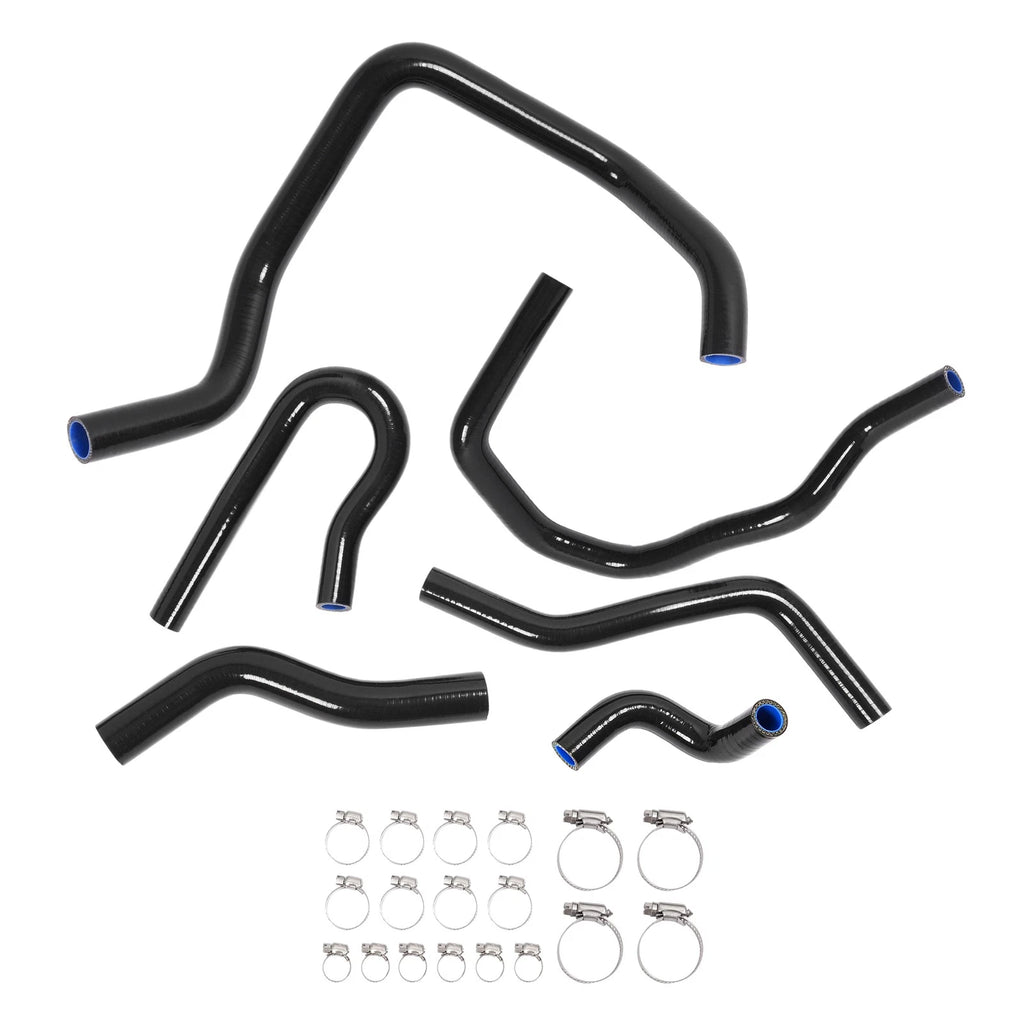 Silicone Radiator Heater Hose Kit for Honda Civic D15 D16 (1992–2000) Black