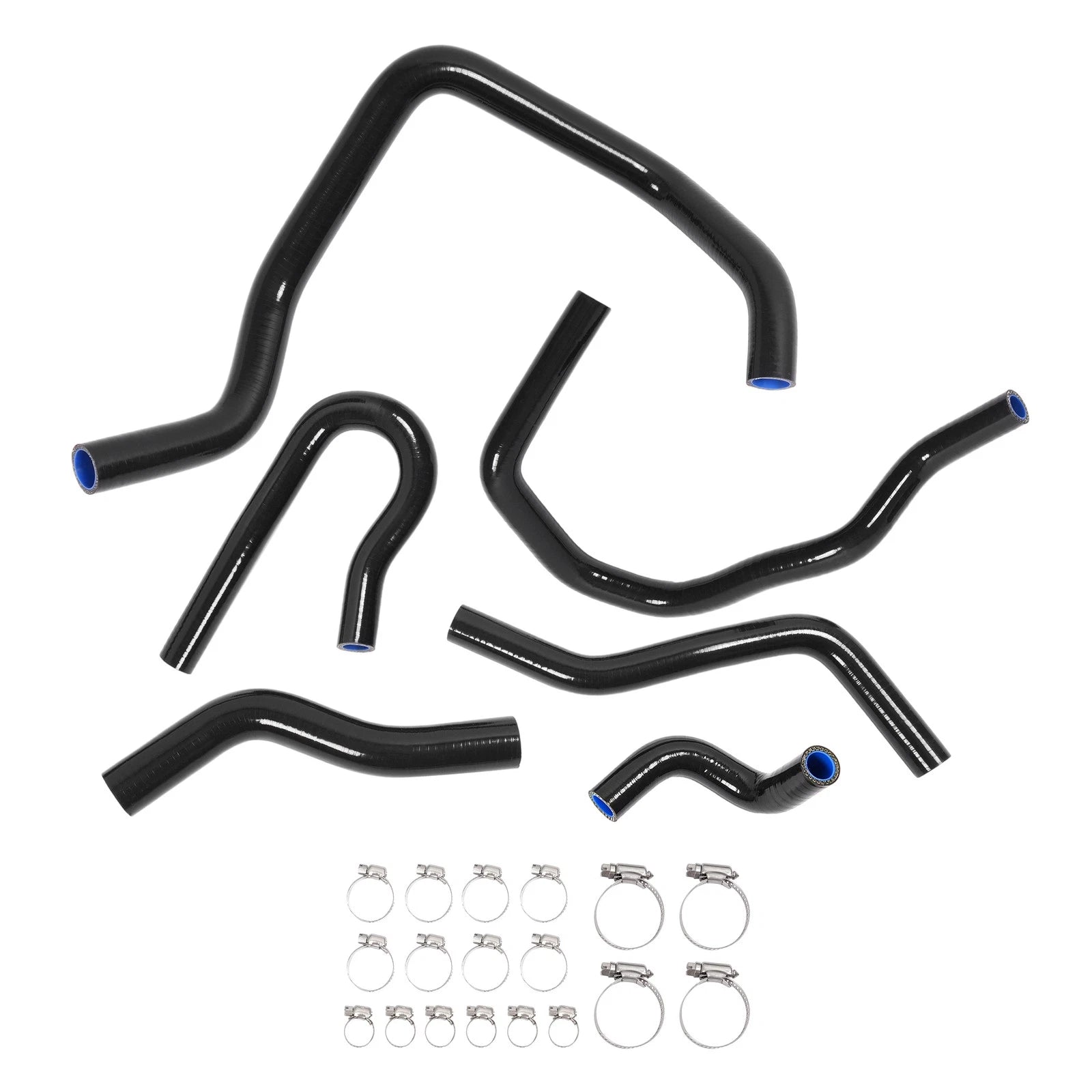 Silicone Radiator Heater Hose Kit for Honda Civic D15 D16 (1992–2000) Black