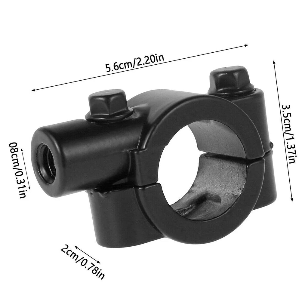 7/8" Handle Bar Mirror Mount Clamp for Universal Motorcycle - Black