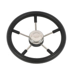 5 Spoke Stainless Steel Steering Wheel for Yach (13-7/8 Inch)