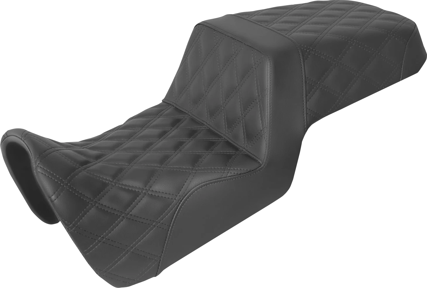 SADDLEMEN Step-Up Seat for Pan America (2021–2024) - Full Lattice Stitch - Black