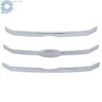 Set of 3 Chrome Front Upper Grille Bars Insert for Ford Flex (2009–2012)