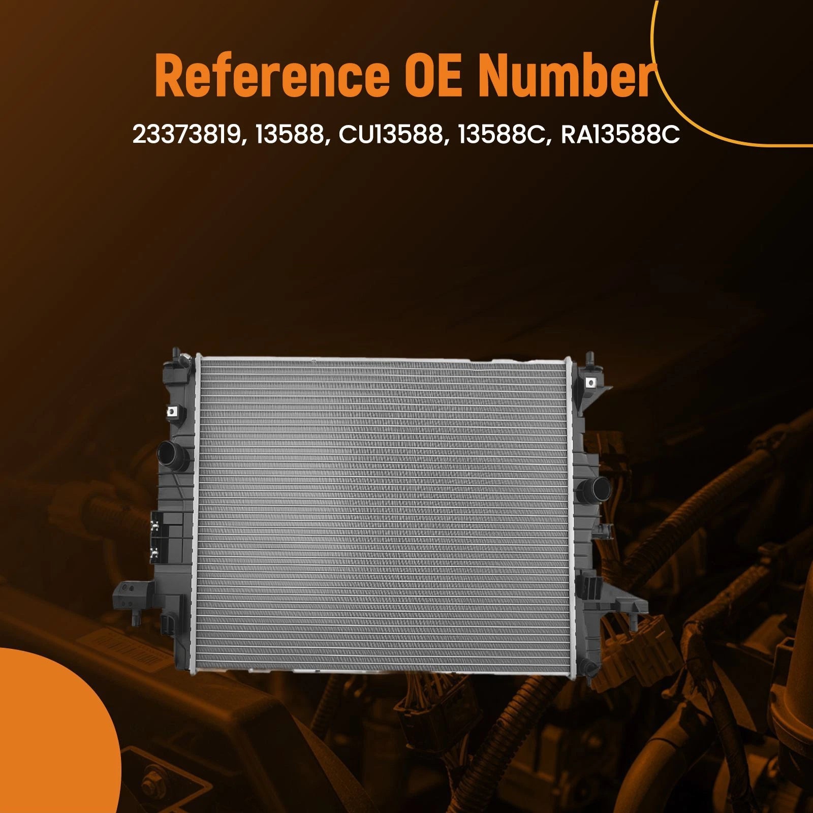 Cooling Radiator Assembly for Chevrolet Volt (2016–2019) RA13588C 23373819