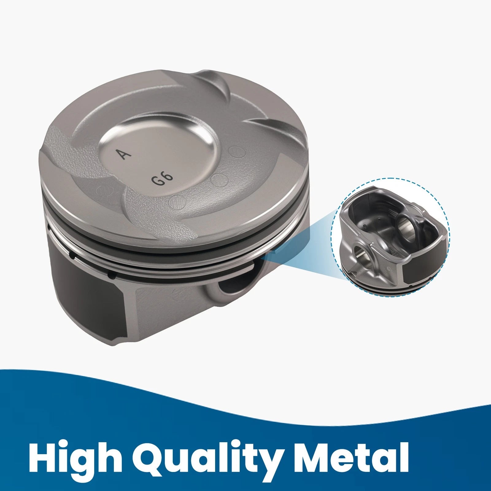 4 Piston & Ring Kit for Hyundai Kia Accent Rio 1.6L (2012–2016)