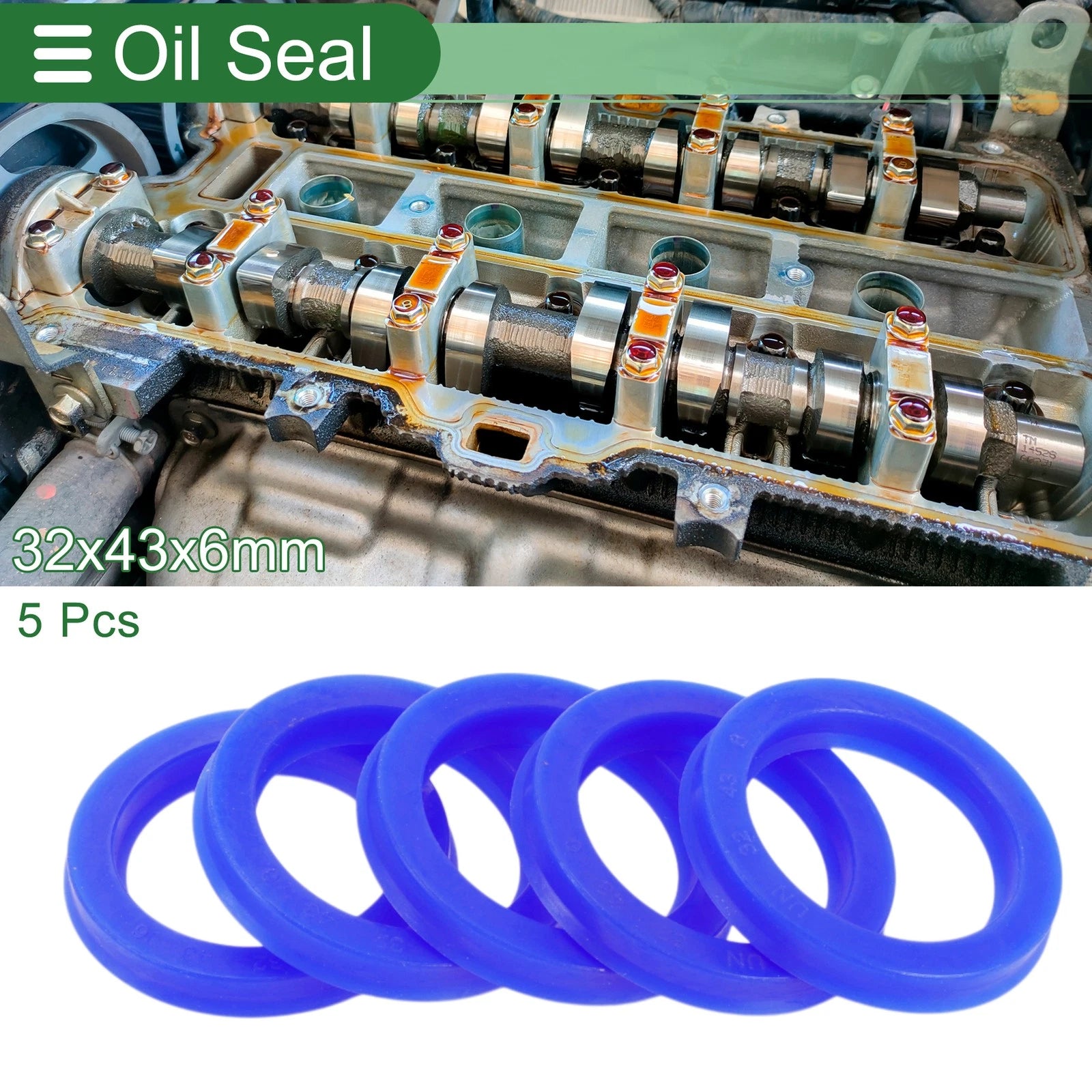 Set of 5 Oil Seal Rotary Shaft Seal 32x43x6mm for Various Models