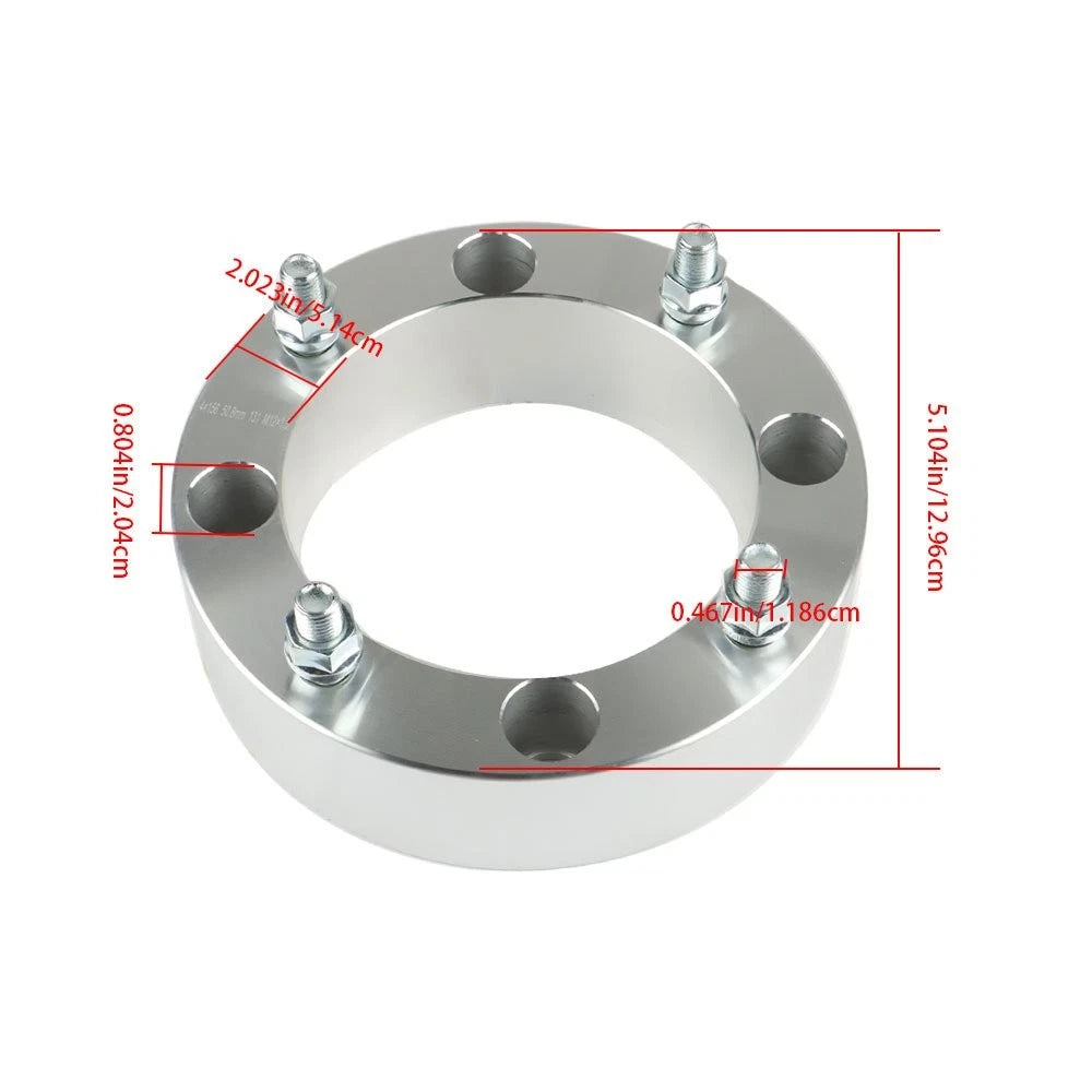 Set of 4 Wheel Spacers for Polaris Ranger RZR (2013–Present) 2" 4x156