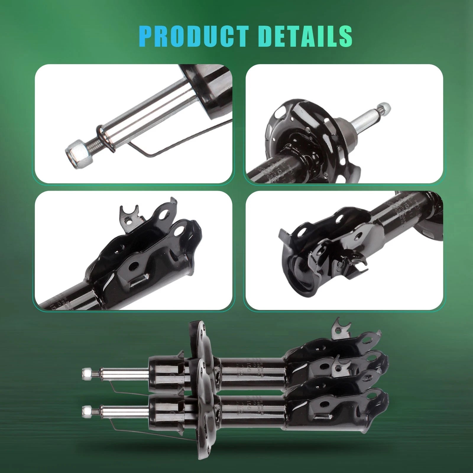 Set of 2 Front Struts for Honda Civic (2006–2011)