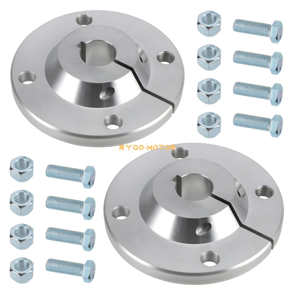 Set of 2 Rear Axle Aluminum Wheel Hubs for Go Kart Off Road Cart (1" Bore)