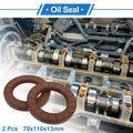 2X Oil Seal Rotary Shaft Seal FKM Rubber 70x110x13mm  