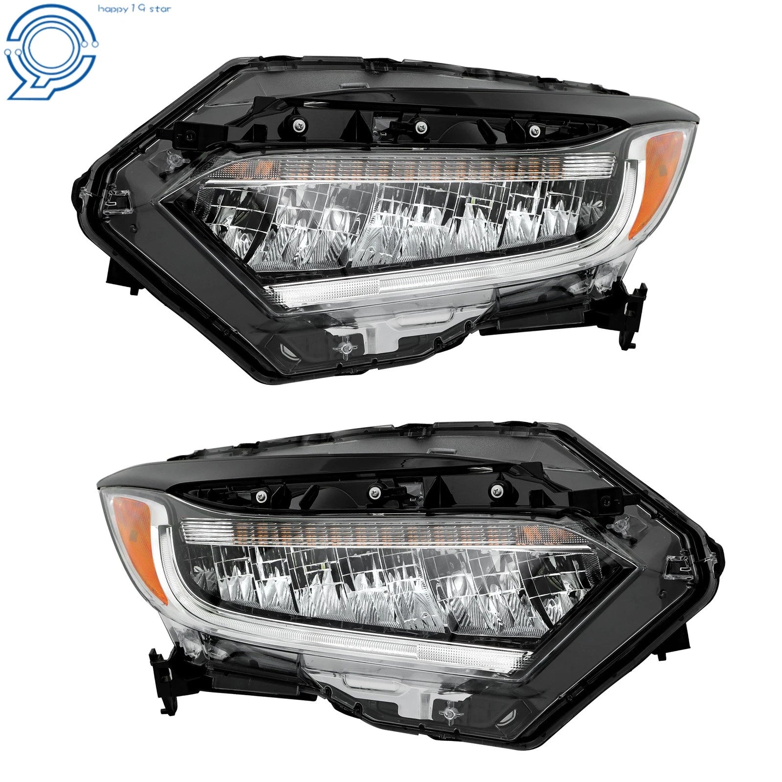 Set of 2 Full LED Headlight Assemblies for Honda HR-V Touring (2019–2022)