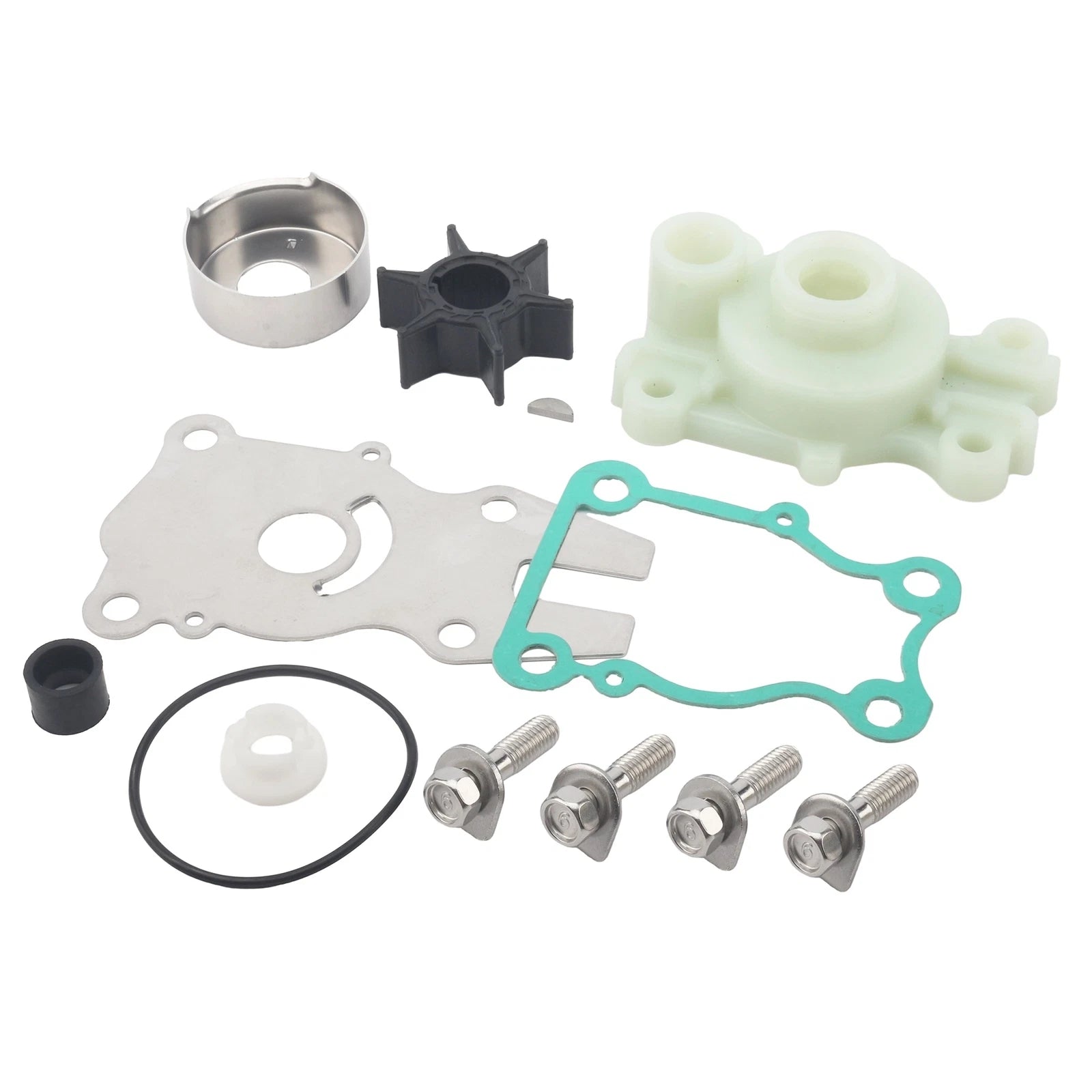 Water Pump Impeller Kit 18-3415 for Yamaha 40 50 60 HP Outboard (1990–2023) 63D-W0078-01