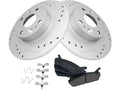 Rear Brake Pad and Rotor Kit for Mazda Protege (1990–1995) VR765NS