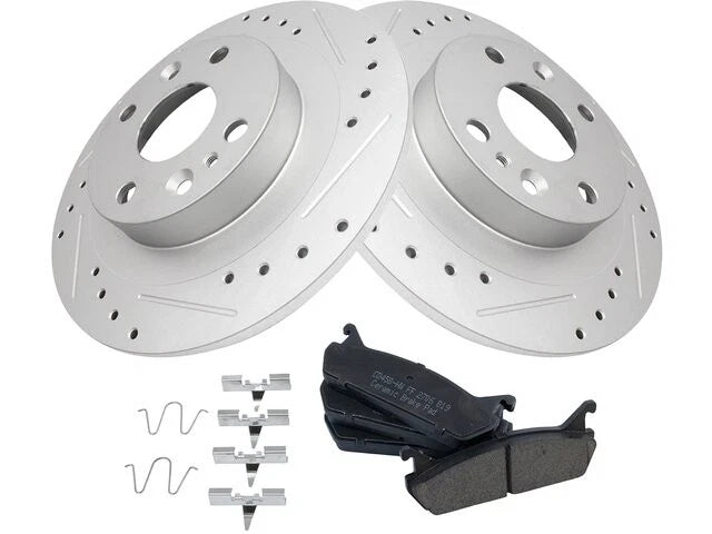 Rear Brake Pad and Rotor Kit for Mazda Protege (1990–1995) VR765NS