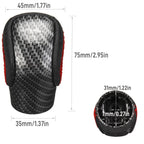 Red Stitch Carbon Look Gear Shift Knob for Lexus ES350 GS350 GX460 IS250 (2007–2021)