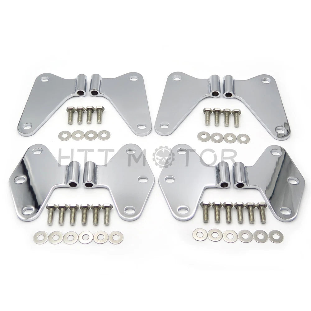 Set of 8 Body Door Hinges for Jeep Wrangler JK (2007–2017) Chrome Stainless