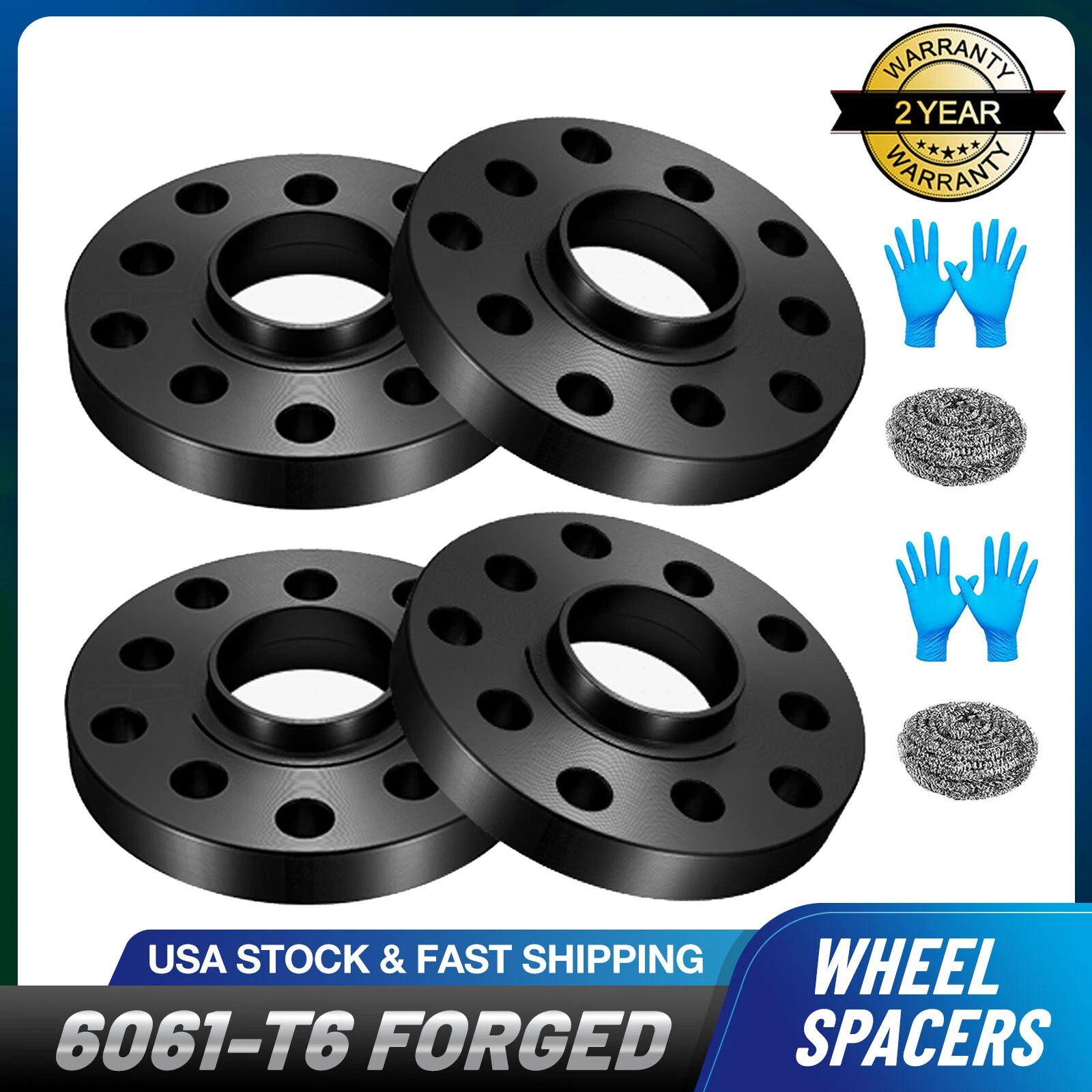 Set of 4 Hubcentric Wheel Spacers 20mm for Audi A3 A4 VW Jetta Golf (2000–2023)