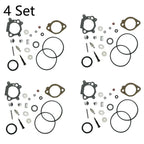 Set of 4 Carburetor Rebuild Kits for B&S 492495 493762 498260