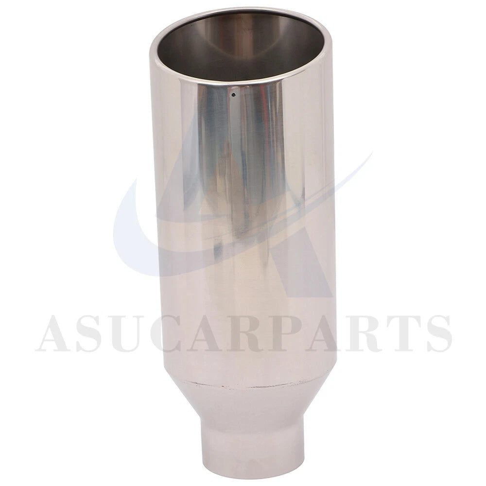 4" Inlet Stainless Steel Bolt On Exhaust Tip for Universal Fit