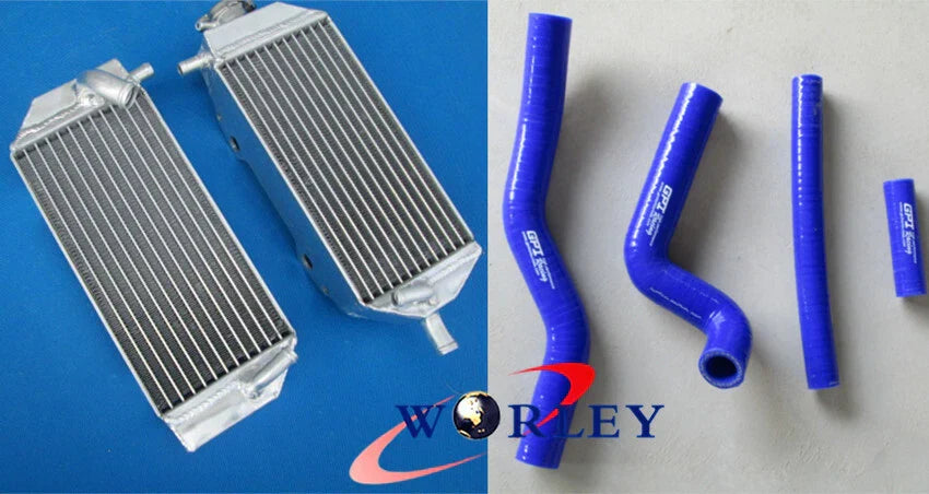 Aluminum Radiator + Silicone Hose for Suzuki RM125 (2001-2008)