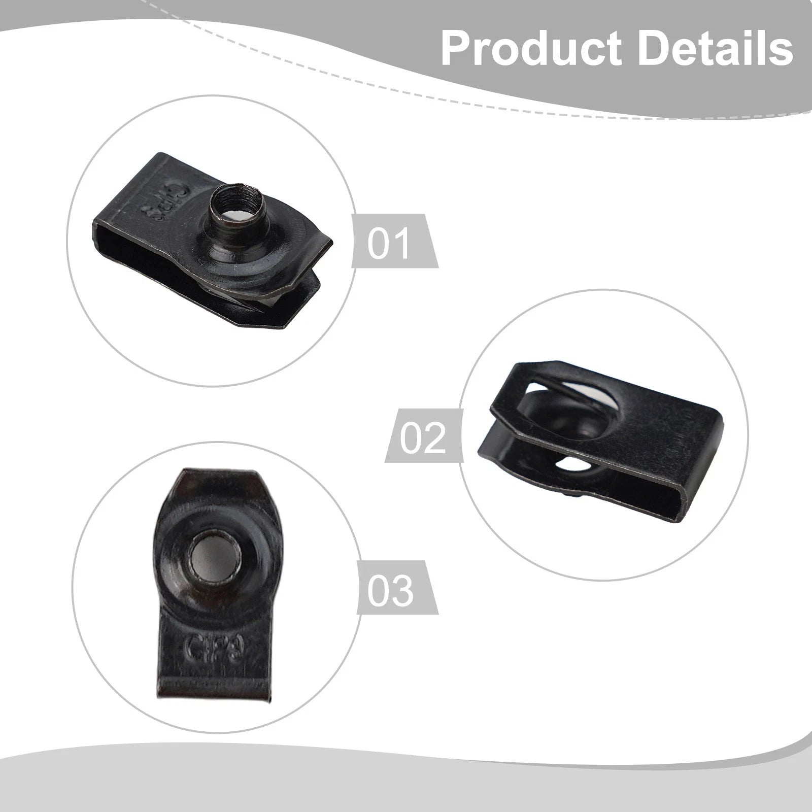 Body Bumper U-Nuts Clip Kit for Splash Shield (2010–2023)