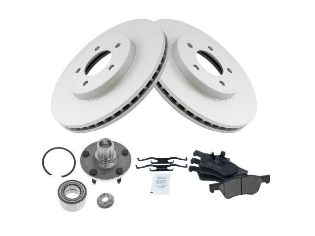 Front Brake Pad, Rotor & Wheel Bearing Kit for Mazda Tribute (2001–2007)