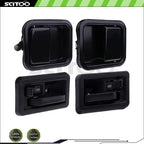 Set of 4 Door Handles for Jeep Wrangler (1997–2006)