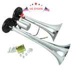 Dual Trumpet Air Horn for Truck RV Boat (12V)