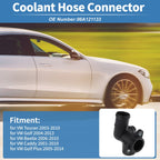 Engine Coolant Hose Connector for VW Touran (2003–2010) No. 06A121133 Black