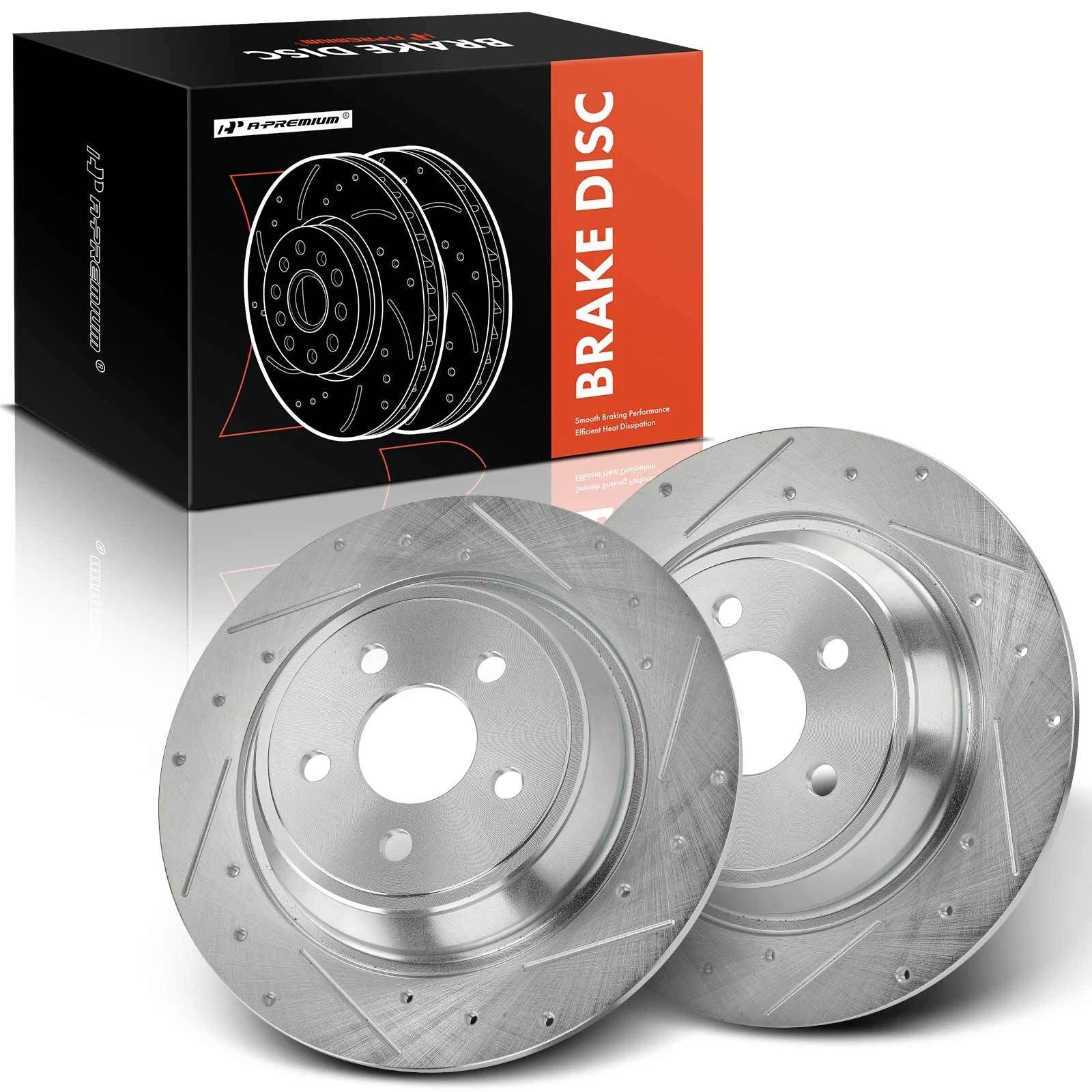 Rear Side Drilled Brake Rotor for Ford Fusion (2017–2019) Edge (2015–2022)