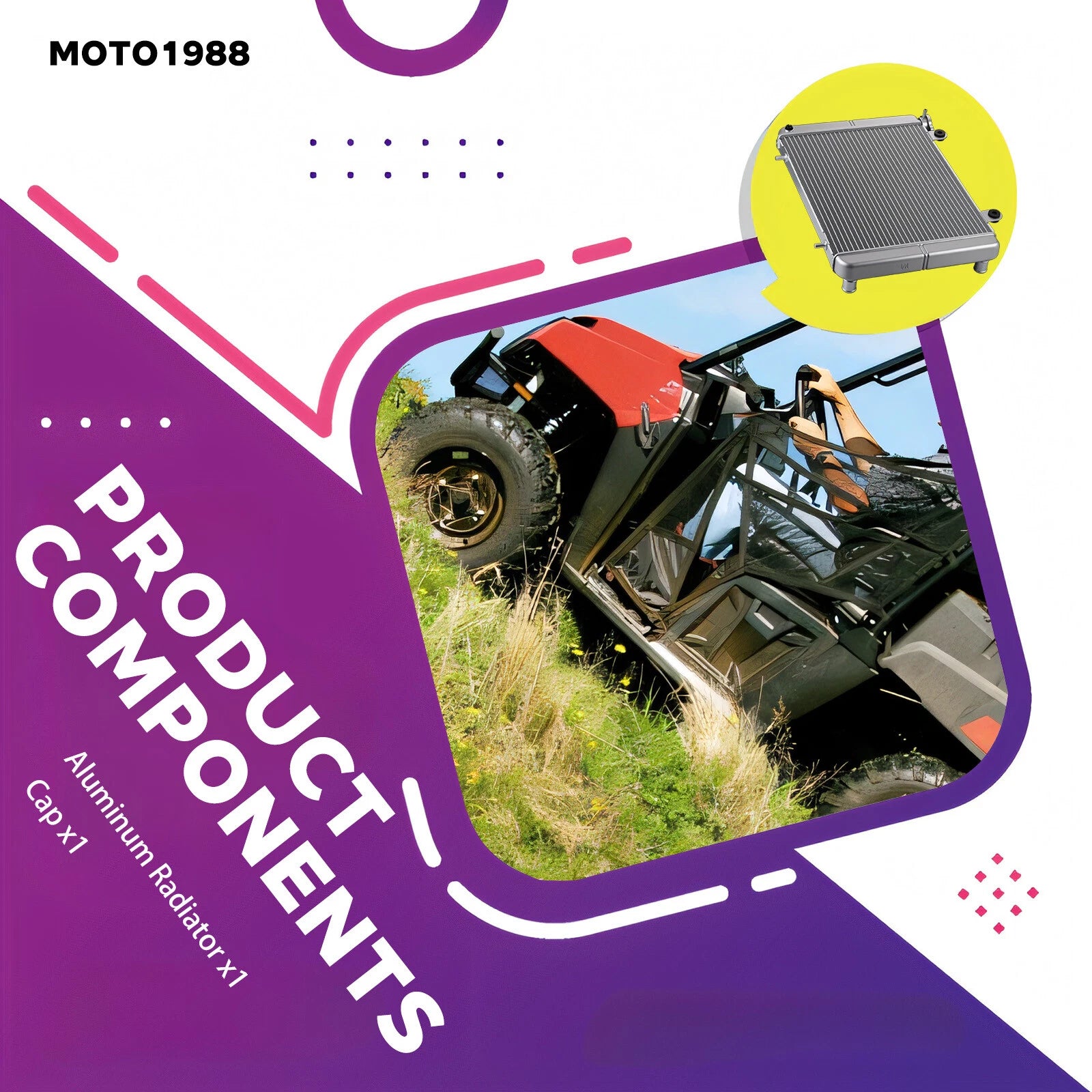 Radiator for Polaris Ranger Crew 800 (2010–2014) 1240721