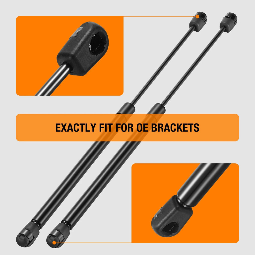 Set of 2 Gas Shock Struts for Leer Camper Shell Window (17in, 28lb)