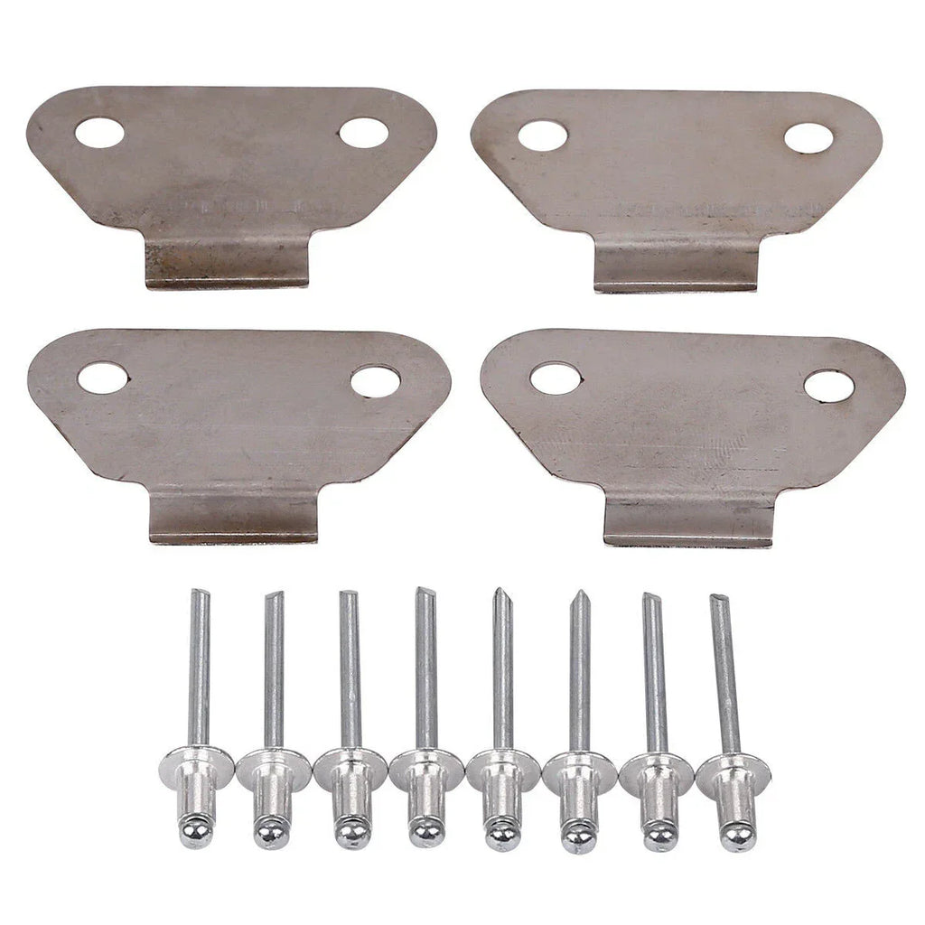 4 x Hard Saddlebags Lids Wear Strike Plates for Harley Touring Models (1993-2013)