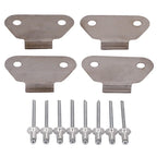 4 x Hard Saddlebags Lids Wear Strike Plates for Harley Touring Models (1993-2013)