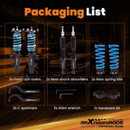 2X Coilovers for Kia Stinger (2017-2023) - 24 Way Adjustable Dampening