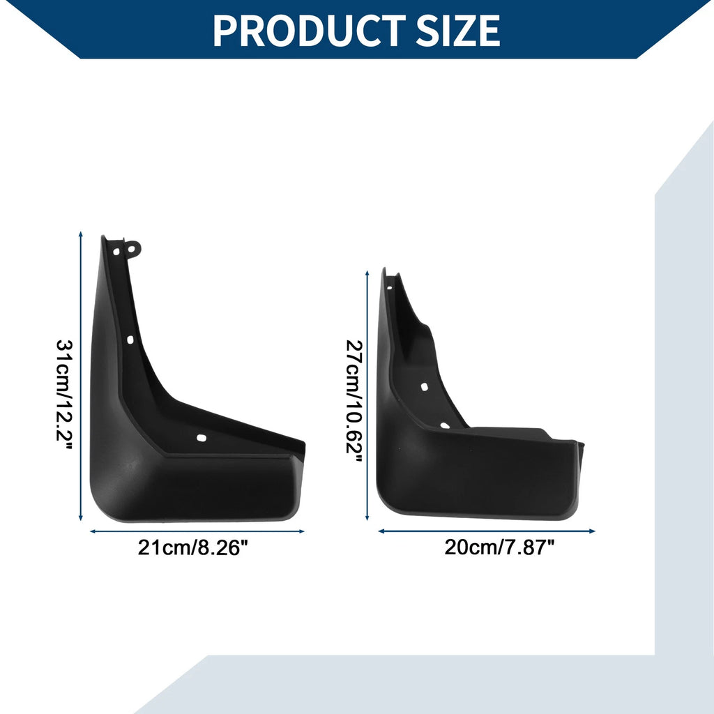 Set of 2 Mud Flaps Splash Guards for Mercedes-Benz GLA260 (2015–2019)
