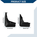 Set of 2 Mud Flaps Splash Guards for Mercedes-Benz GLA260 (2015–2019)