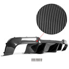 Rear Bumper Lip Diffuser for BMW F10 M5 (2012–2016) Carbon Fiber Look