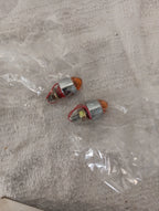 Bullet Lights with Amber Star Caps for Kuryakyn (5002)