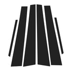 6 Pcs Door Pillar Window Trim for Lexus ES (1997–2001) Black