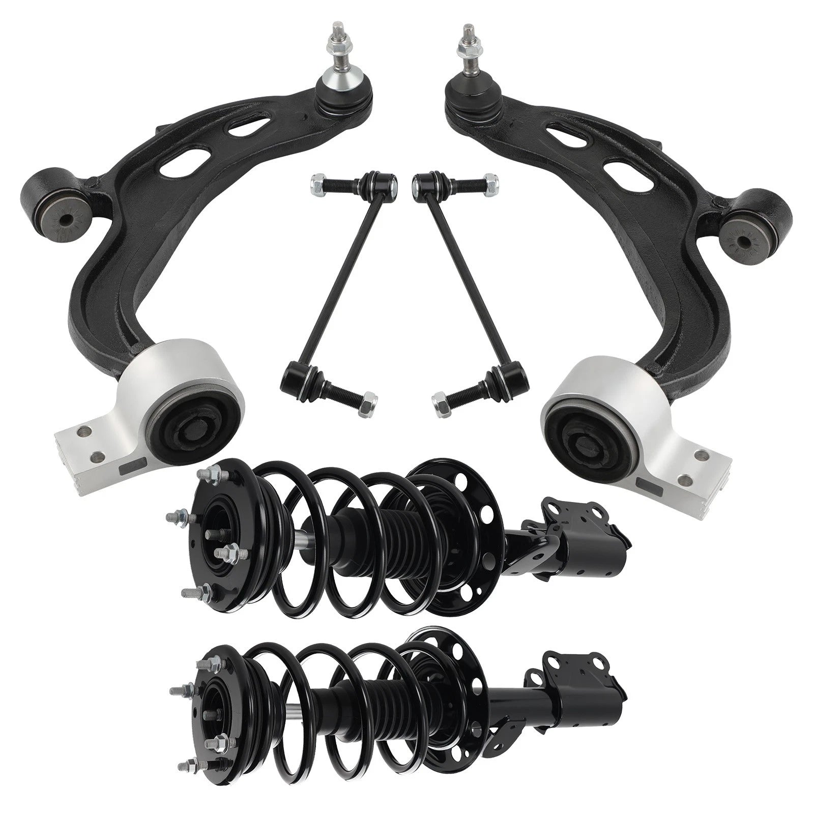 Front Struts w/Coil Springs + Control Arm for Ford Taurus (2013–2019) 172654