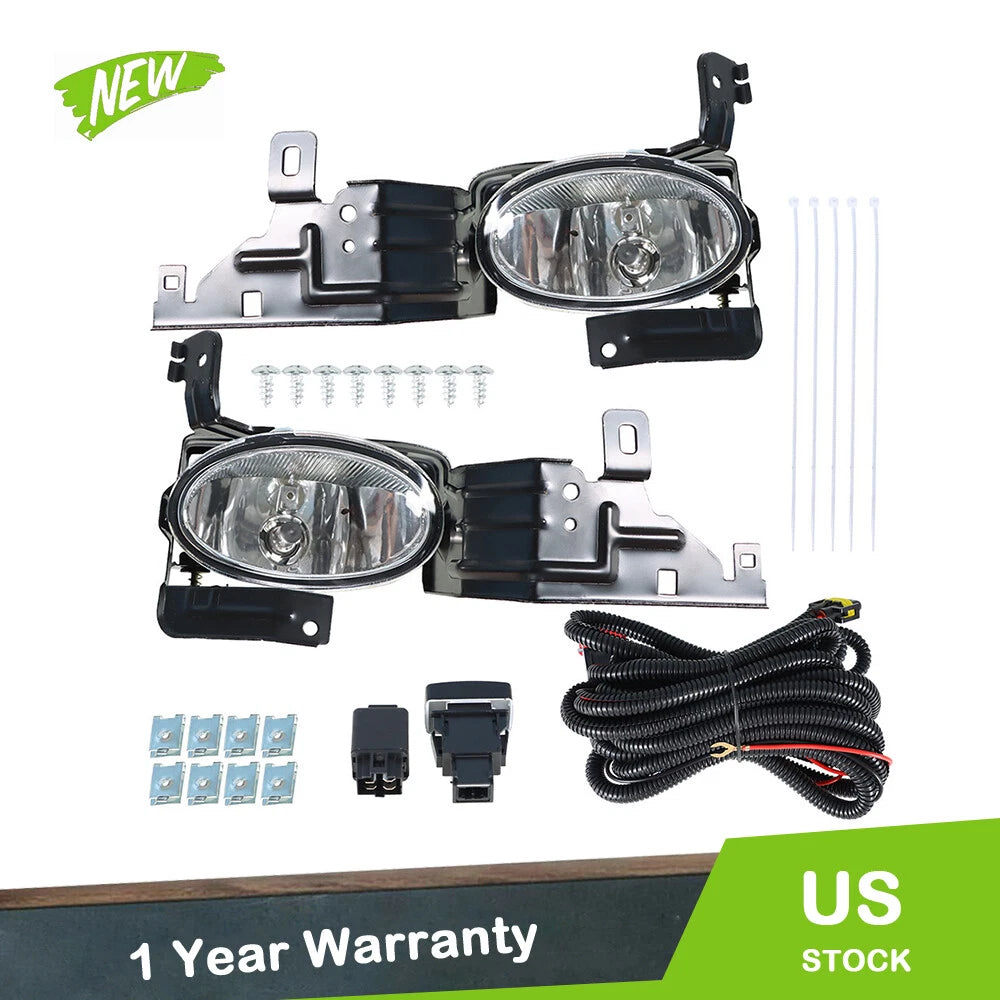 Driving Fog Lights Kit for Honda Accord (2011–2012) - Lamps, Bulbs, Switch, Wire