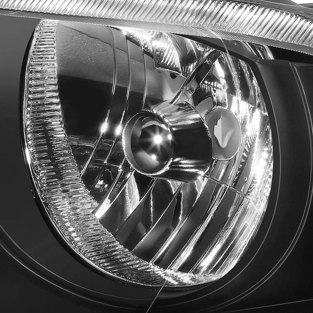 Factory Style Black Housing Amber Corner Headlights for Dodge Avenger (2008–2014)