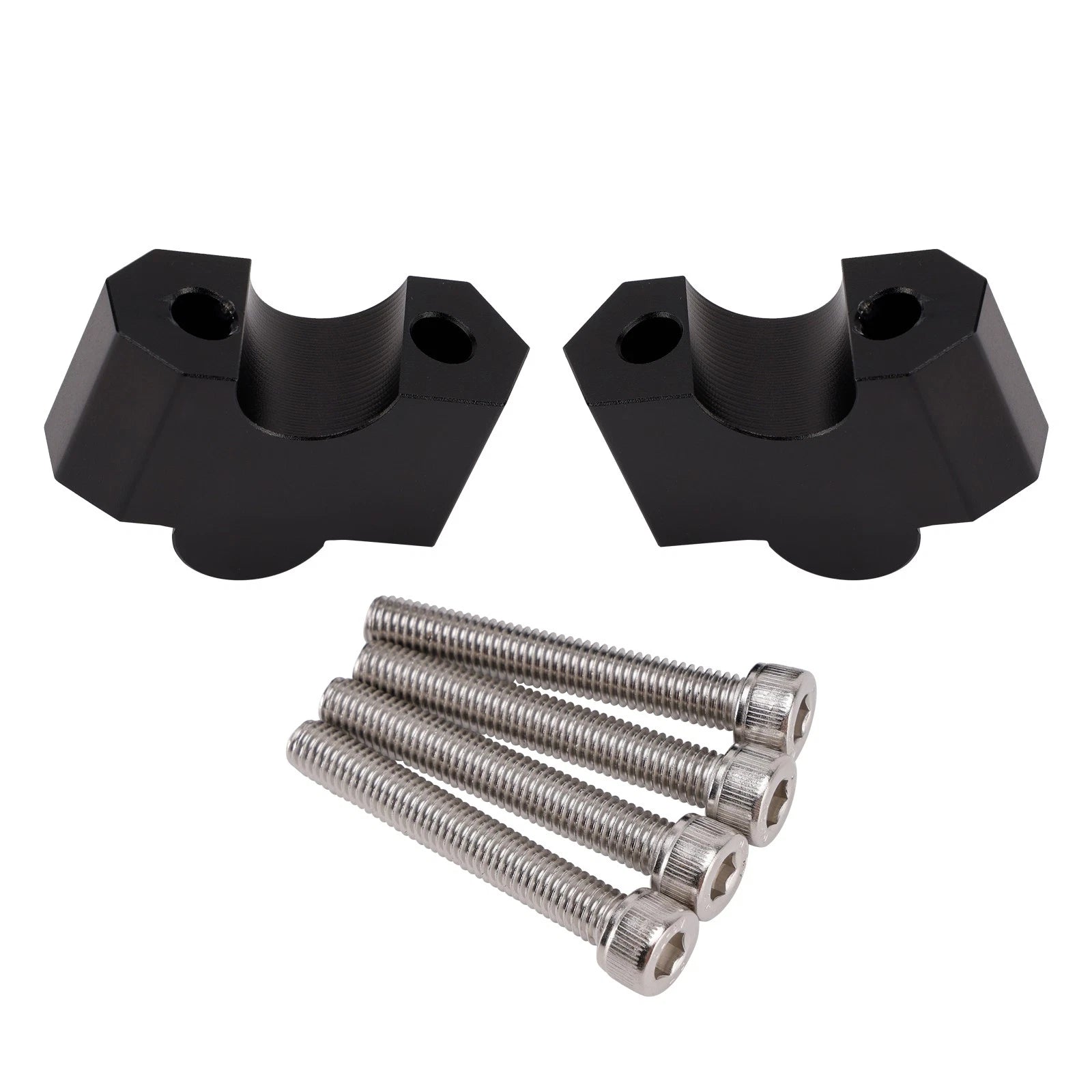 CNC Black Handlebar Risers for Kawasaki Z1000 (2003–2009)
