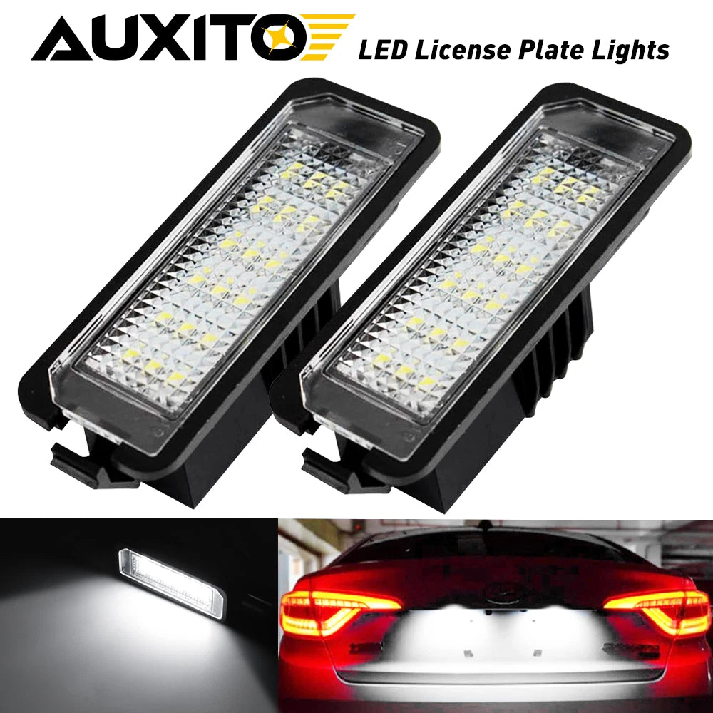 2X AUXITO 2835 SMD 18 LED License Plate Light for VW Golf (2006–2014)
